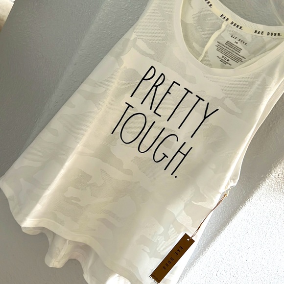 Rae Dunn Camo Mesh Racerback Tank Top ⛹️♀️🧘♀️ - Picture 2 of 8